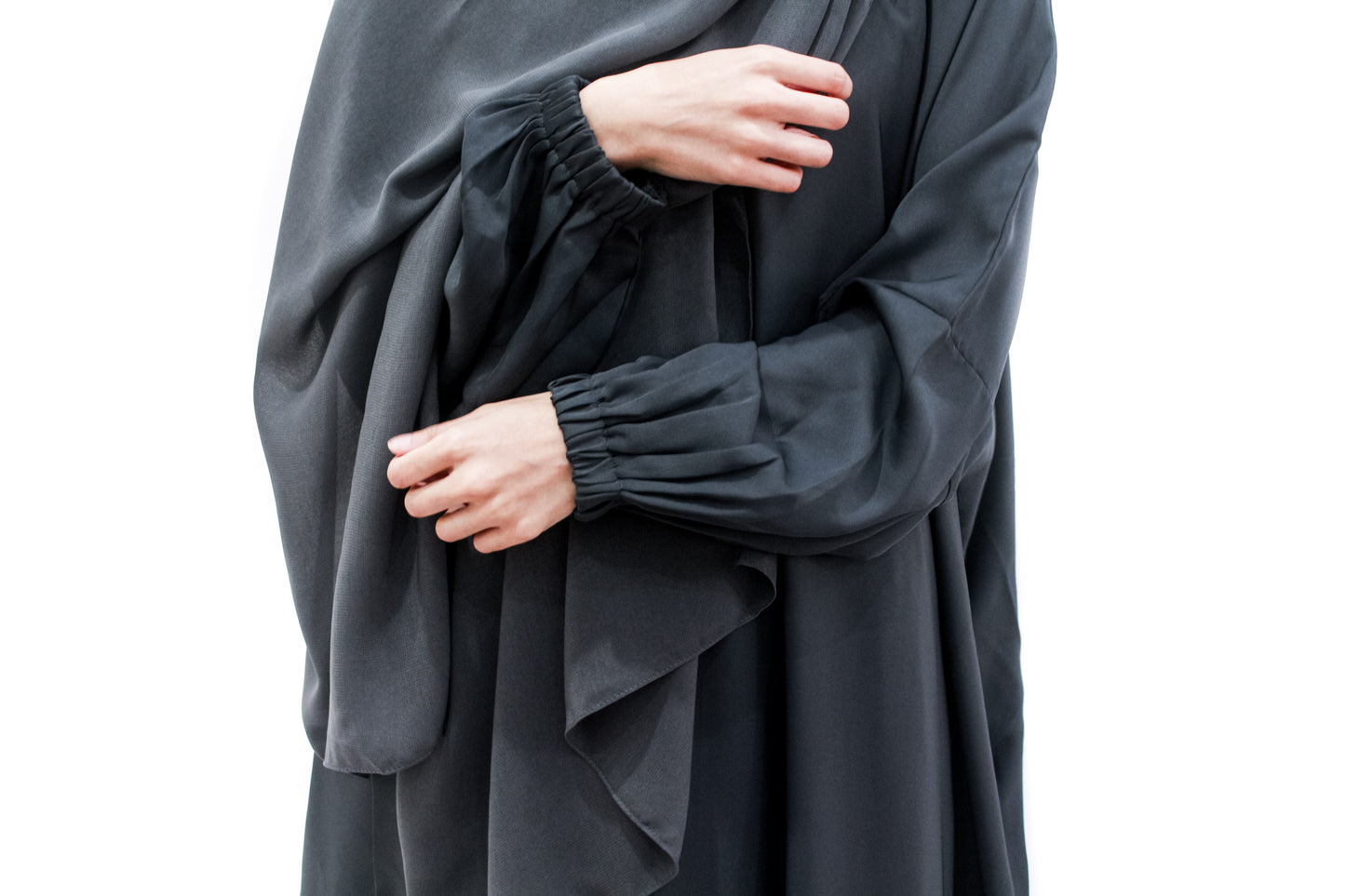 Aishah Charcoal Grey Everyday Abayah