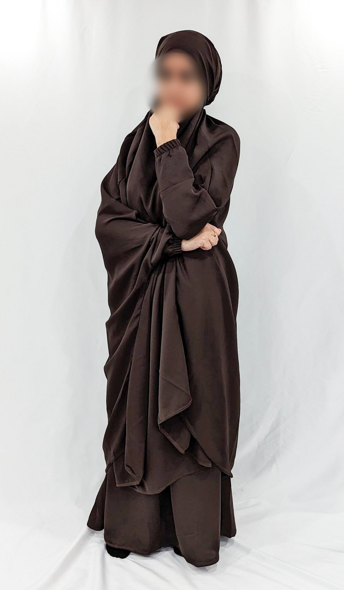 Ramla Chocolate Brown Two Piece Jilbaab