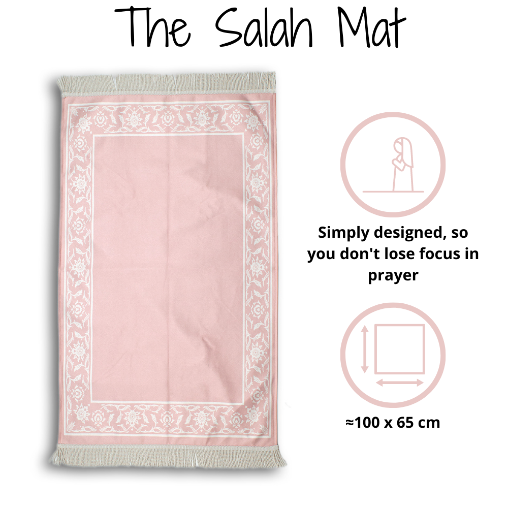 Prayer Mat & 2 Cushion Covers - Royal Pink