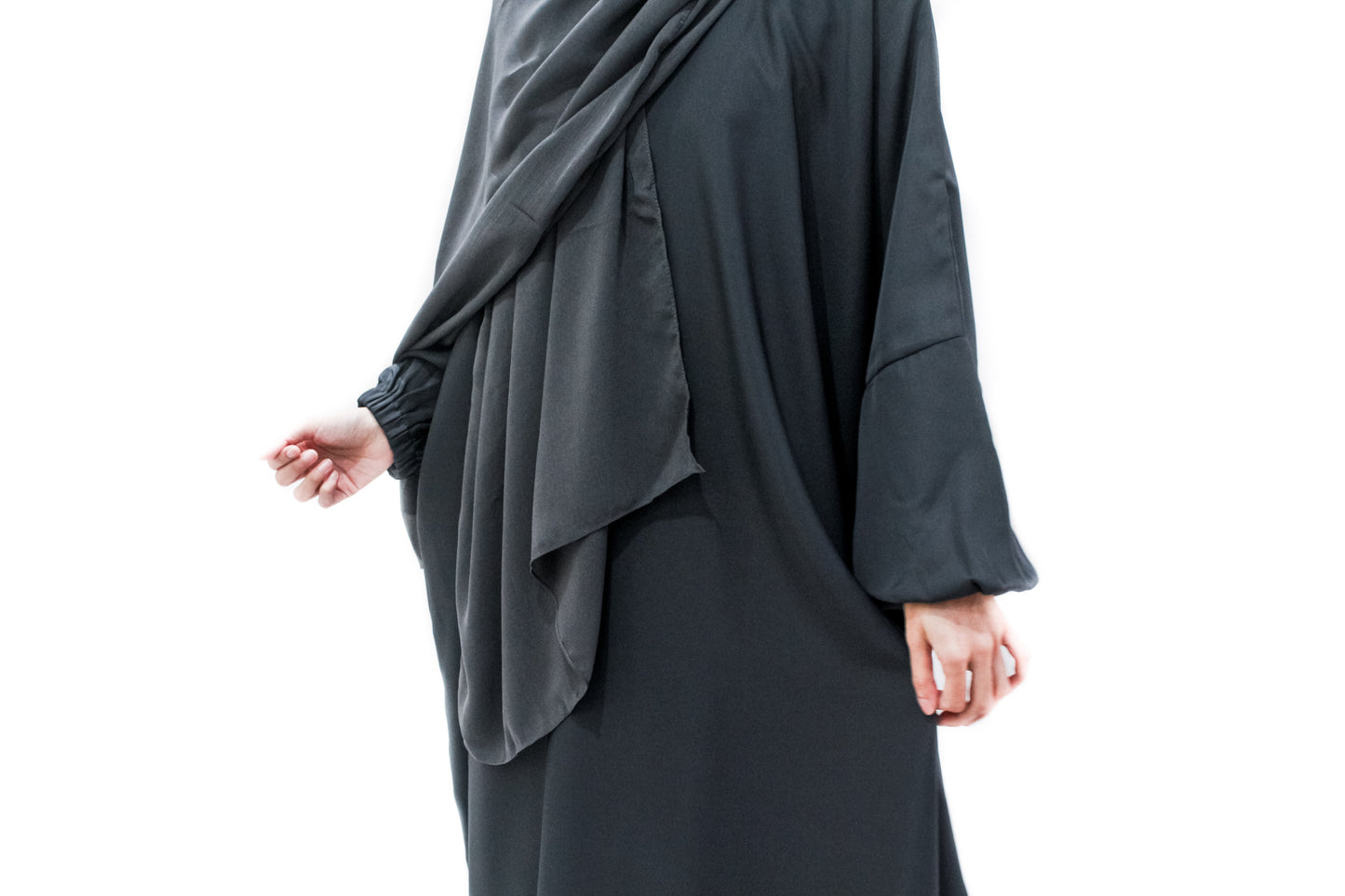 Aishah Charcoal Grey  Everyday Abayah