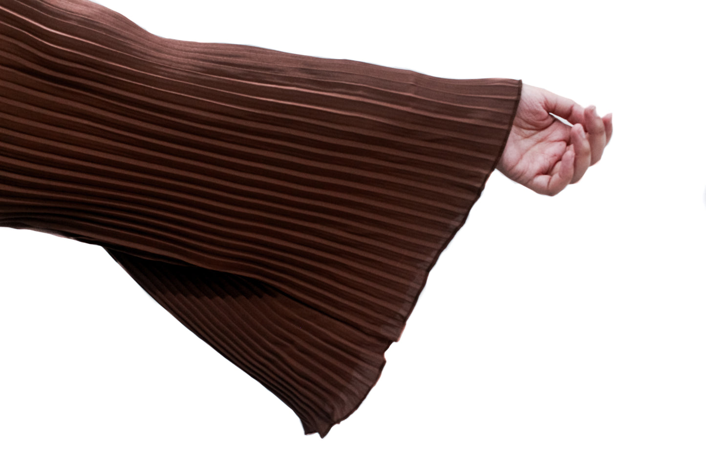 Hafsah Mocha  Pleated Abayah