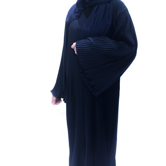 Hafsah Navy Pleated Abayah