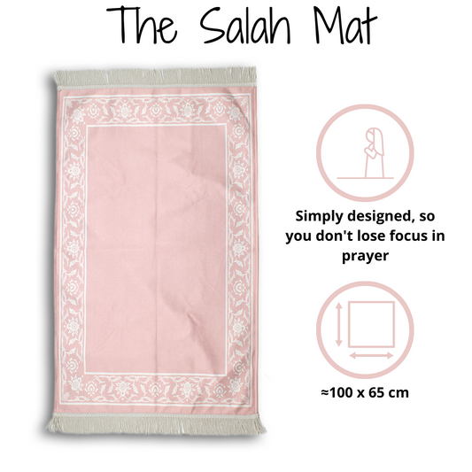 Prayer Mat & 2 Cushion Covers - Royal Pink