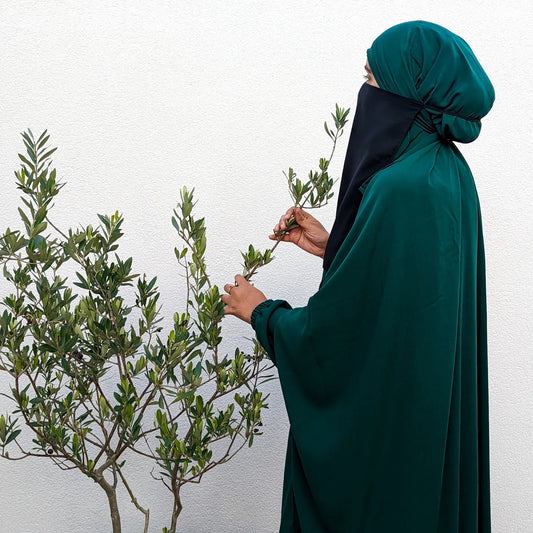 Ramla Two Piece Dark Green Jilbaab